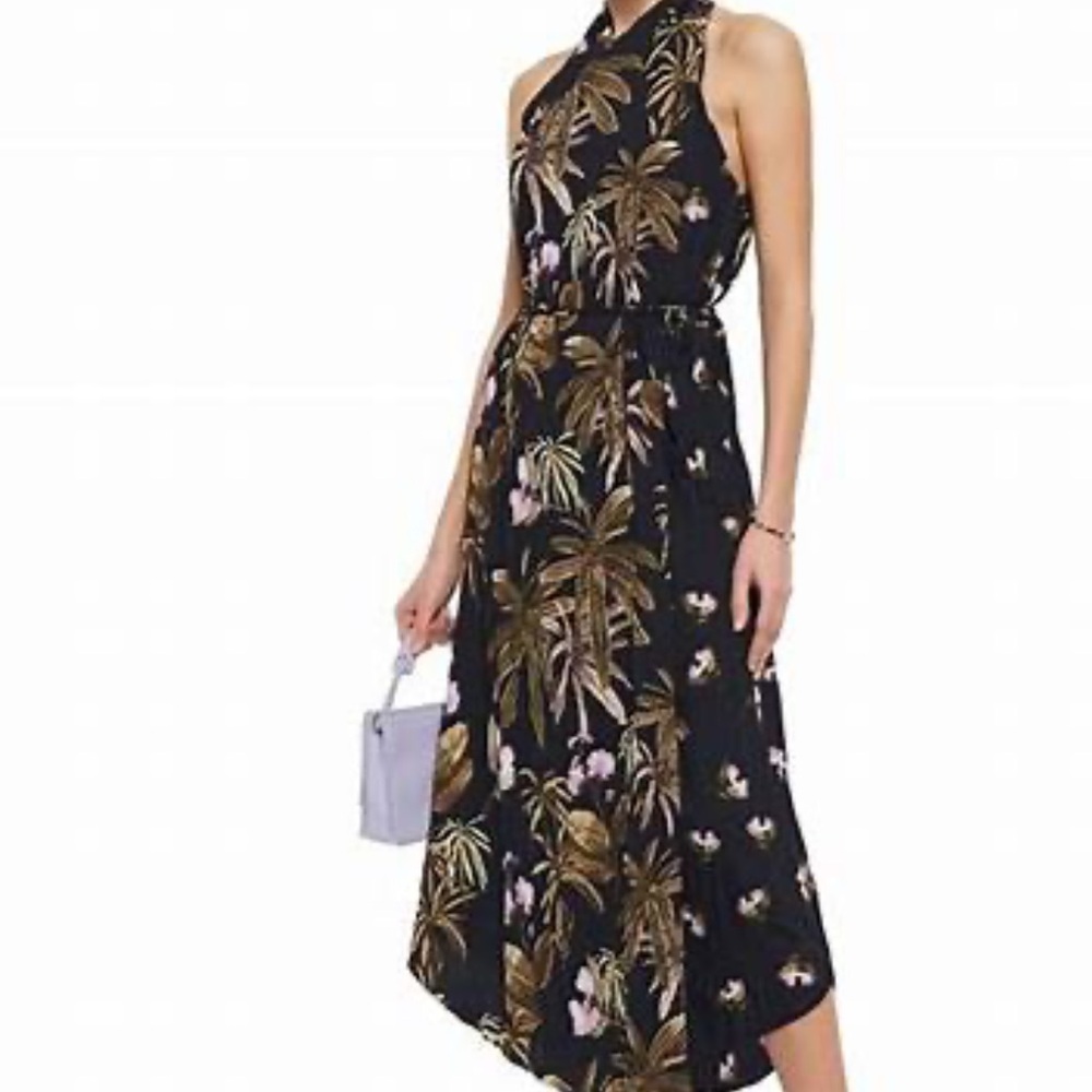 Vince Tropical garden midi Dress